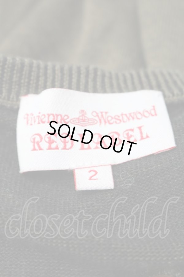 画像4: ヴィヴィアンウエストウッド 中古 / 単色オーブ刺繍カーディガン 2 カーキ  S-25-11-19-030-to-AS-ZS (4)