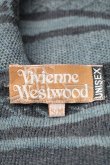 画像4: ヴィヴィアンウエストウッド 中古 / グラフティオーブ刺繍総柄カーディガン S/M ブルーグレー  S-25-11-19-035-to-AS-ZS (4)