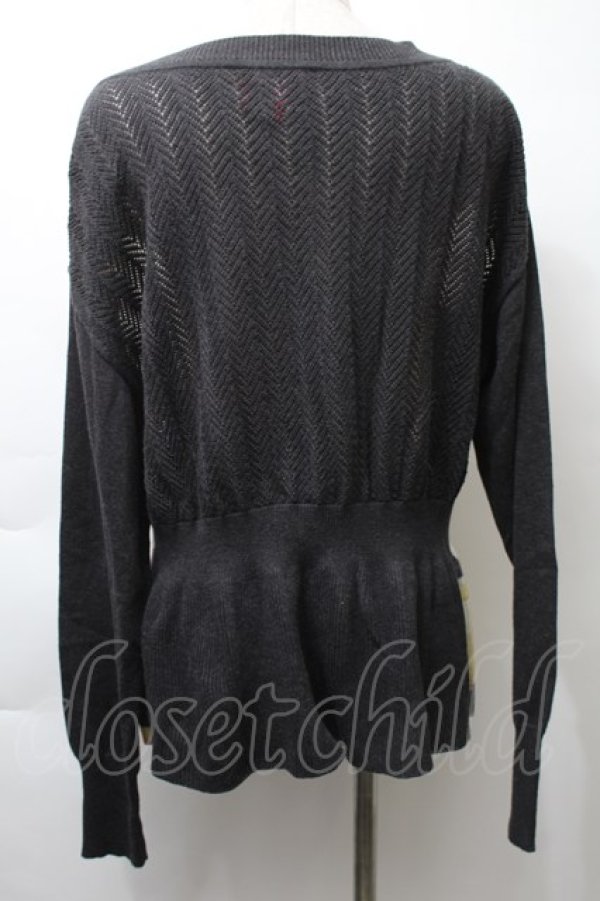 画像2: ヴィヴィアンウエストウッド 中古 / カーピフラワーカーディガン 00 グレー  S-25-11-19-036-to-AS-ZS (2)