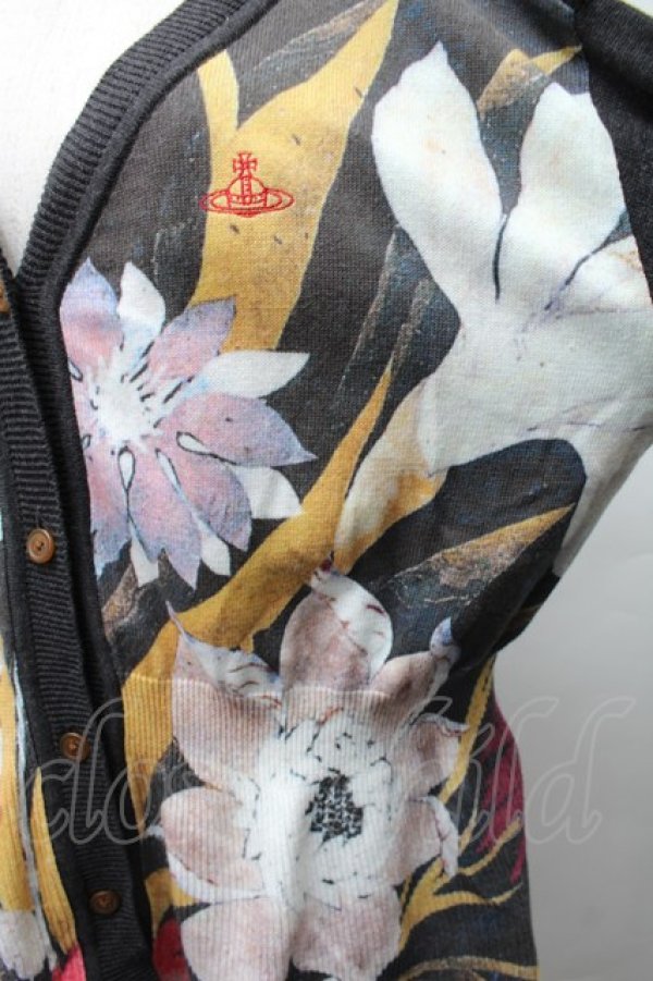 画像3: ヴィヴィアンウエストウッド 中古 / カーピフラワーカーディガン 00 グレー  S-25-11-19-036-to-AS-ZS (3)