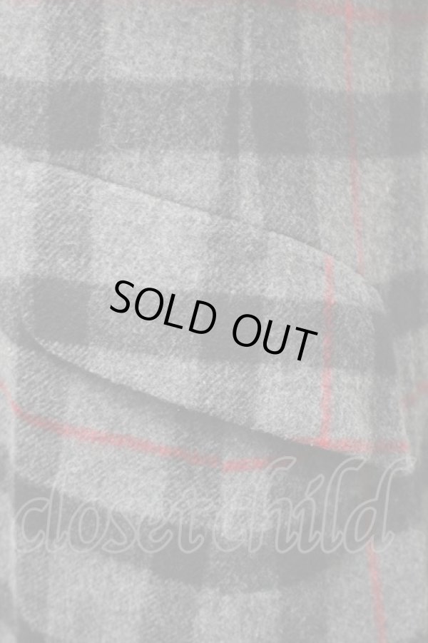 画像3: ヴィヴィアンウエストウッド 中古 / チェックコート 2 紺ｘ黒ｘ赤  S-25-11-19-037-co-AS-ZS (3)