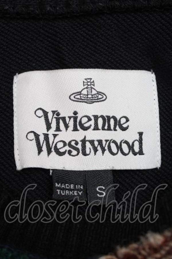 画像5: ヴィヴィアンウエストウッド 中古 / ハリスツイード切替スウェット S 黒  S-25-11-19-039-to-AS-ZS (5)