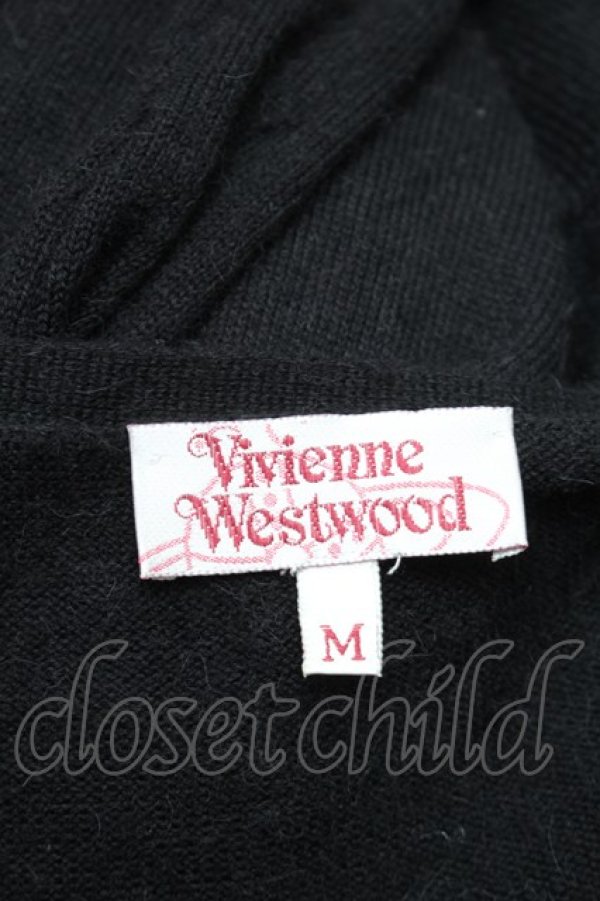 画像6: ヴィヴィアンウエストウッド 中古 / /カラーオーブ刺繍変形カーディガン M 黒  S-25-11-19-040-to-AS-ZS (6)
