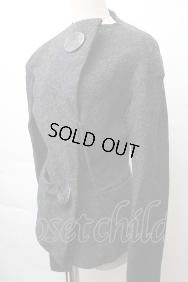 画像3: ヴィヴィアンウエストウッド 中古 / /オーブボタン開襟ウールジャケット S グレー  S-25-11-19-041-jc-AS-ZS (3)