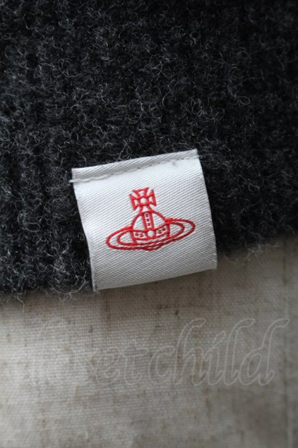 画像4: ヴィヴィアンウエストウッド 中古 / リブ切替ニット O/S グレー  S-25-11-19-042-to-AS-ZS (4)