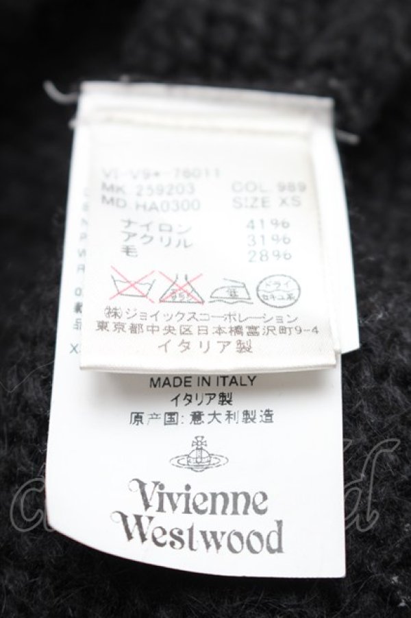 画像6: ヴィヴィアンウエストウッド MAN 中古 / モヘアニット XS 黒  S-25-11-19-043-to-AS-ZS (6)