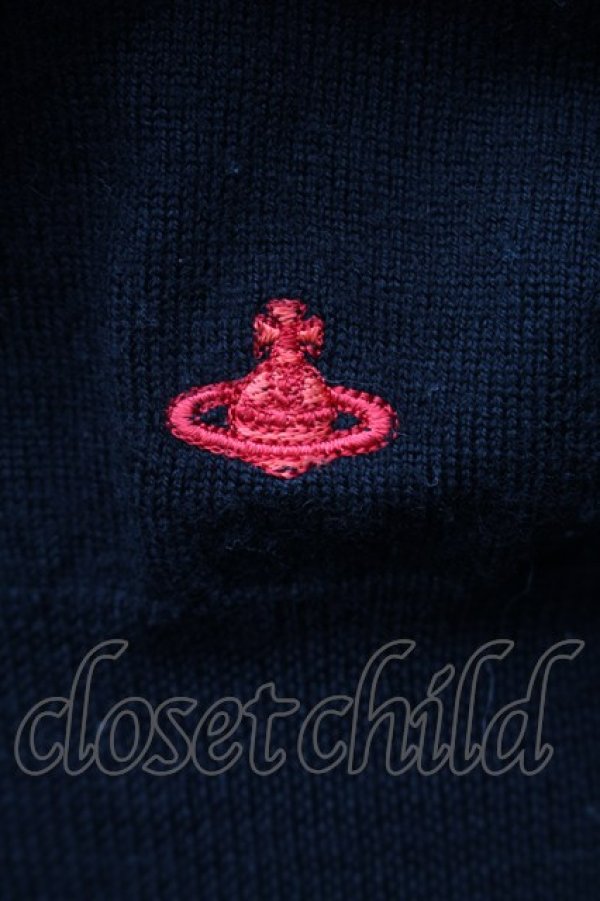 画像3: ヴィヴィアンウエストウッド 中古 / 単色オーブ刺繍カーディガン 2 黒  S-25-11-19-044-to-AS-ZS (3)