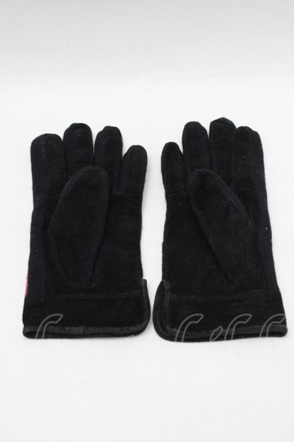 画像2: ヴィヴィアンウエストウッド 中古 / チェック手袋  黒  S-25-11-19-001-gd-AS-ZS (2)