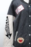 画像3: ヴィヴィアンウエストウッド MAN 中古 / パッチ バーシティジャケット 46 グレー  S-25-11-19-049-jc-AS-ZS (3)