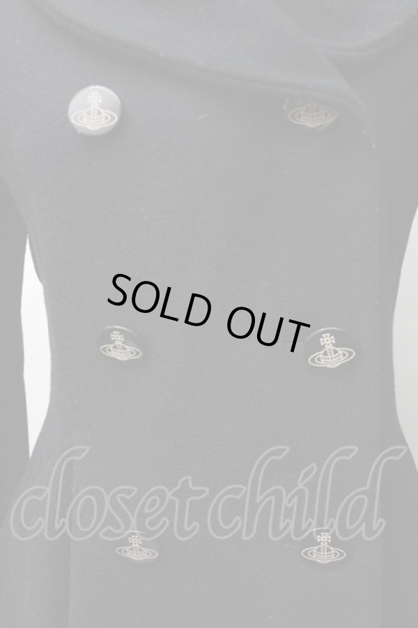 画像3: ヴィヴィアンウエストウッド 中古 / 開襟コート 1 黒  S-25-11-19-050-co-AS-ZS (3)