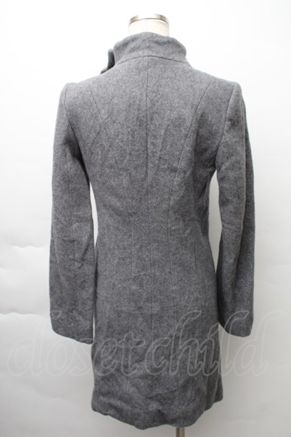 画像2: ヴィヴィアンウエストウッド 中古 / スタンドカラーコート 1 グレー  S-25-11-19-053-co-AS-ZS (2)