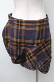 画像2: ヴィヴィアンウエストウッド 中古 / ダブルフレームチェックスカート 3 紺ｘイエロー  S-25-11-19-054-sk-AS-ZS (2)