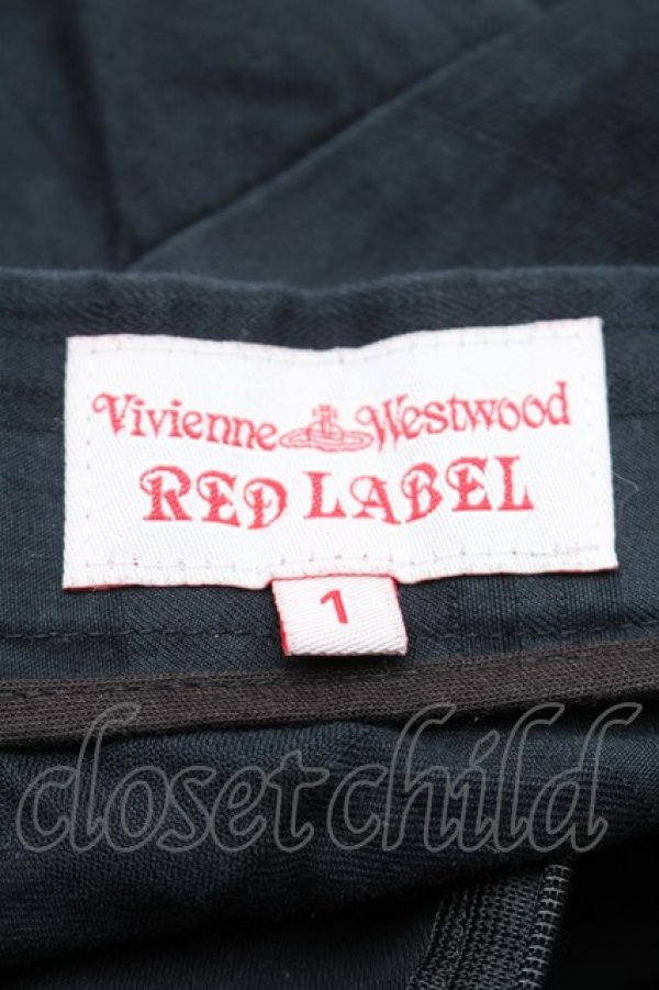 画像4: ヴィヴィアンウエストウッド 中古 / 変形チェックスカート 1 黒  S-25-11-19-055-sk-AS-ZS (4)