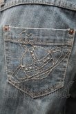 画像3: ヴィヴィアンウエストウッド 中古 / オーブ刺繍デニム 2 ブルー  S-25-11-19-060-pa-AS-ZS (3)