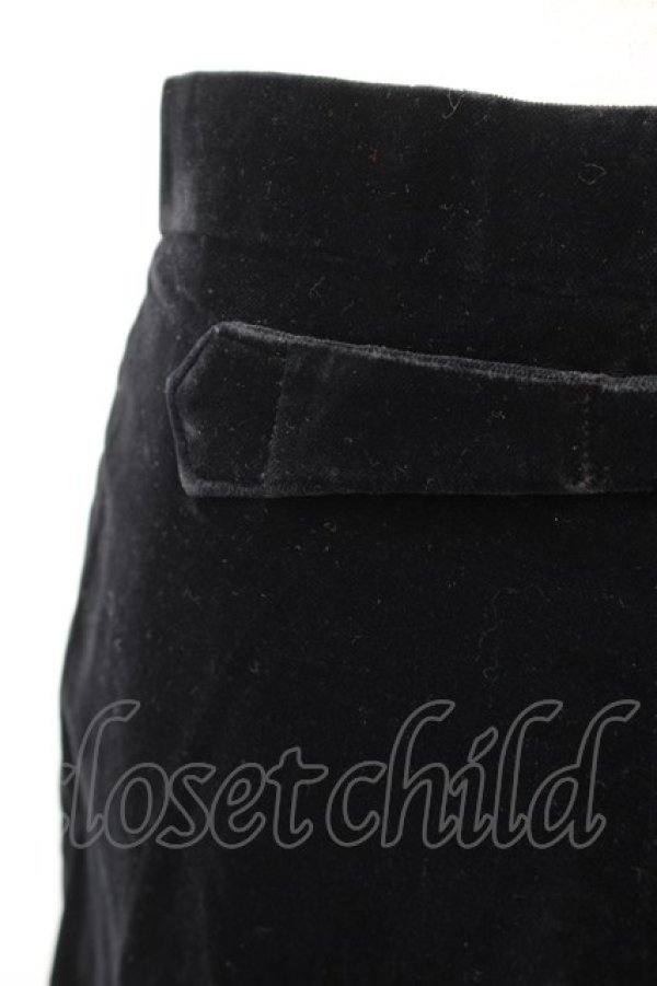 画像4: ヴィヴィアンウエストウッド 中古 / ベロアパンツ 28 黒  S-25-11-19-063-pa-AS-ZS (4)