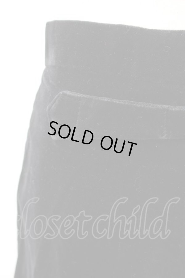 画像4: ヴィヴィアンウエストウッド 中古 / ベロアパンツ 28 黒  S-25-11-19-063-pa-AS-ZH (4)