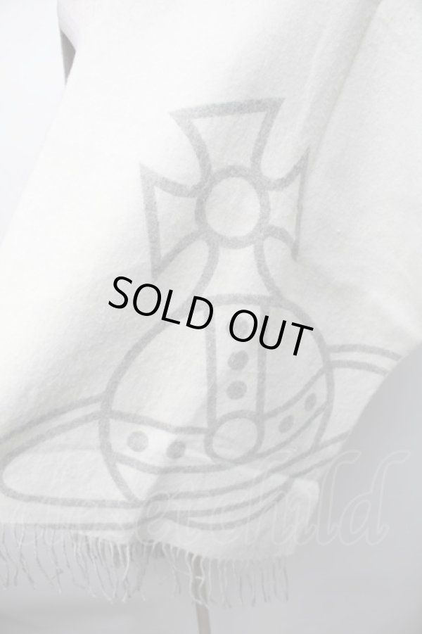 画像2: ヴィヴィアンウエストウッド 中古 / オーブジャガードマフラー  グレー  S-25-11-19-012-gd-AS-ZS (2)