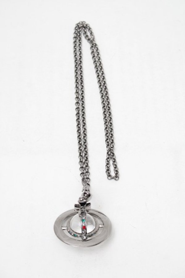 画像3: ヴィヴィアンウエストウッド 中古 / スモールオーブネックレス  ガンメタ  S-25-11-19-014-nl-AS-ZS (3)