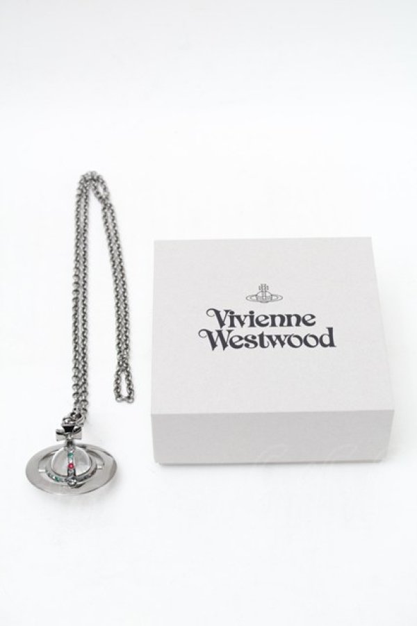 画像4: ヴィヴィアンウエストウッド 中古 / スモールオーブネックレス  ガンメタ  S-25-11-19-014-nl-AS-ZS (4)