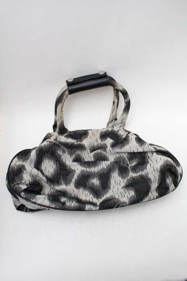 画像2: ヴィヴィアンウエストウッド 中古 / レオパードヤスミンバッグ  グレー  S-25-11-19-015-ba-AS-ZS (2)
