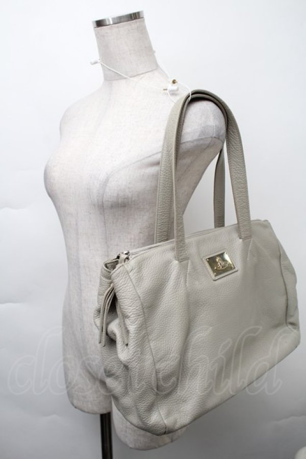 画像5: ヴィヴィアンウエストウッド 中古 / モシークトートバッグ  グレー  S-25-11-19-017-ba-AS-ZS (5)