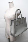 画像5: ヴィヴィアンウエストウッド 中古 / EXECUTIVEスクエアトートバッグ  グレー  S-25-11-19-018-ba-AS-ZS (5)