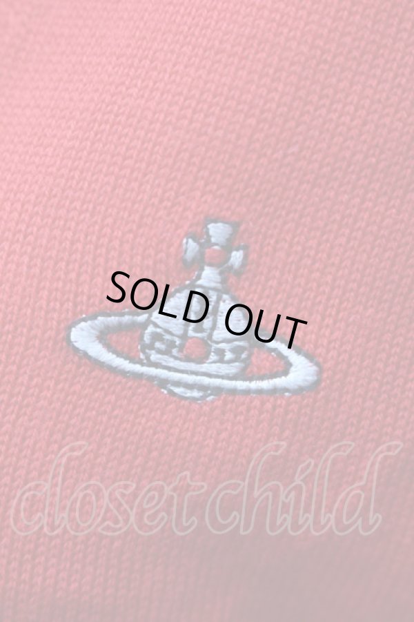 画像3: ヴィヴィアンウエストウッド 中古 / 単色オーブ刺繍ニットカーディガン M 赤  S-25-11-19-022-to-HR-ZS (3)