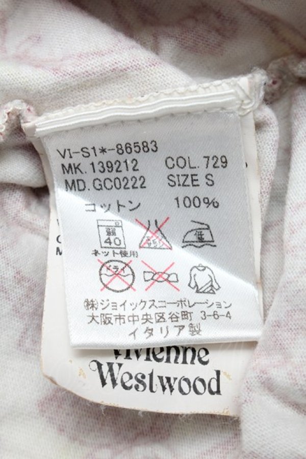画像6: ヴィヴィアンウエストウッド MAN 中古 / 総柄カットソー S オフ  S-25-11-30-022-to-AS-ZS (6)