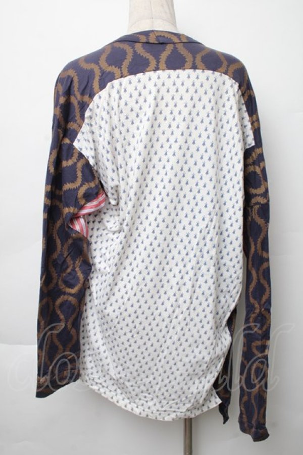 画像2: Worlds End 中古 / スクイグルカットソー OS 紺  S-25-11-30-023-to-AS-ZS (2)