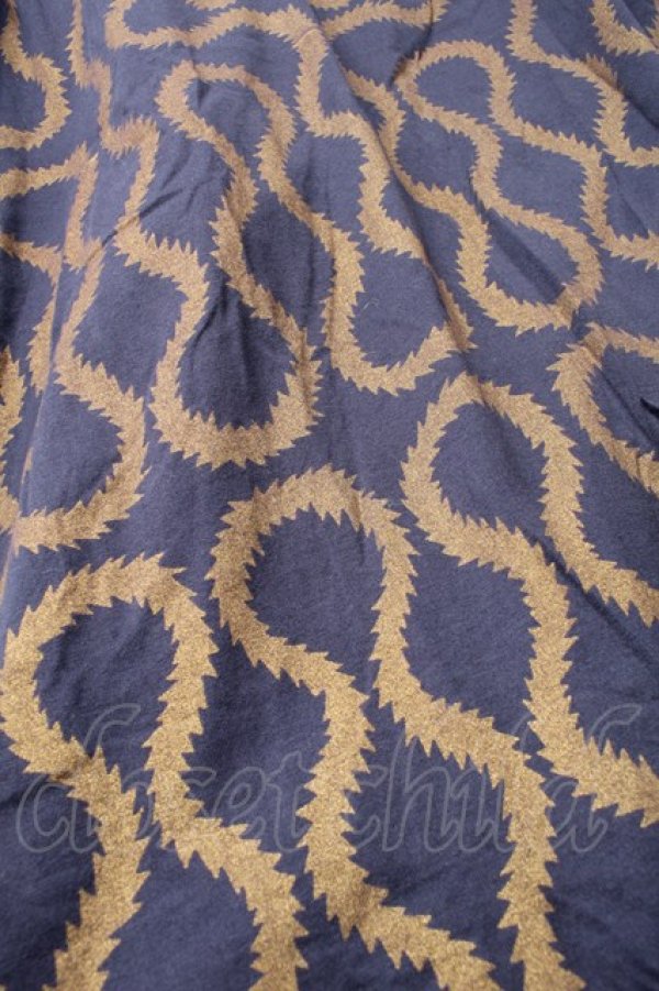 画像4: Worlds End 中古 / スクイグルカットソー OS 紺  S-25-11-30-023-to-AS-ZS (4)