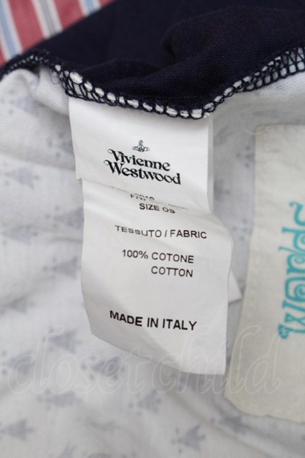 画像7: Worlds End 中古 / スクイグルカットソー OS 紺  S-25-11-30-023-to-AS-ZS (7)