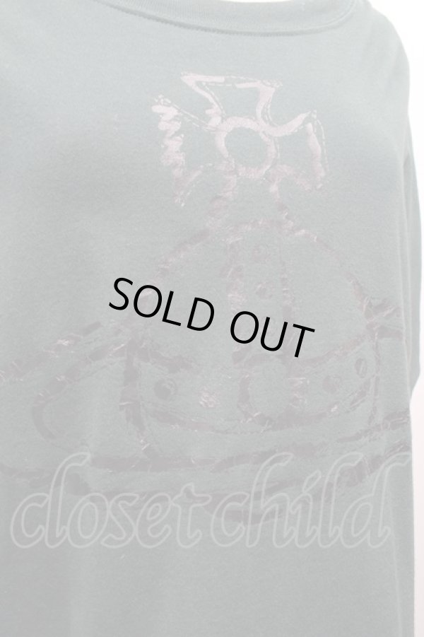 画像3: ヴィヴィアンウエストウッド 中古 / オーブプリントシャツ 46 グリーン  S-25-11-30-024-to-AS-ZS (3)