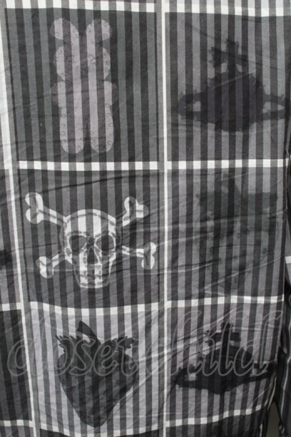 画像3: ヴィヴィアンウエストウッド MAN 中古 / PICNIC MONOCHROMEクラシックシャツ 50 グレー  S-25-11-30-026-bl-AS-ZS (3)