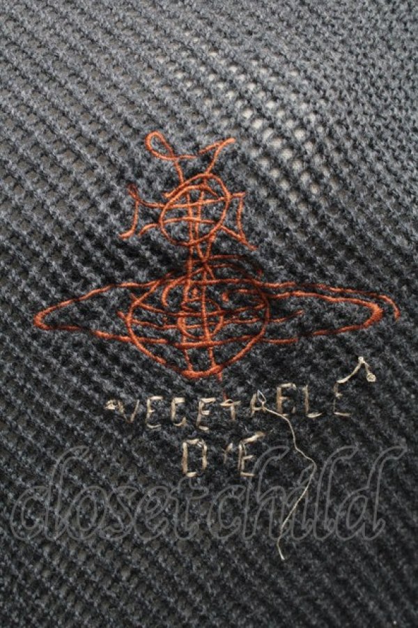 画像4: ヴィヴィアンウエストウッド 中古 / ステッチオーブロングニット S/M グレー  S-25-11-30-027-op-AS-ZS (4)