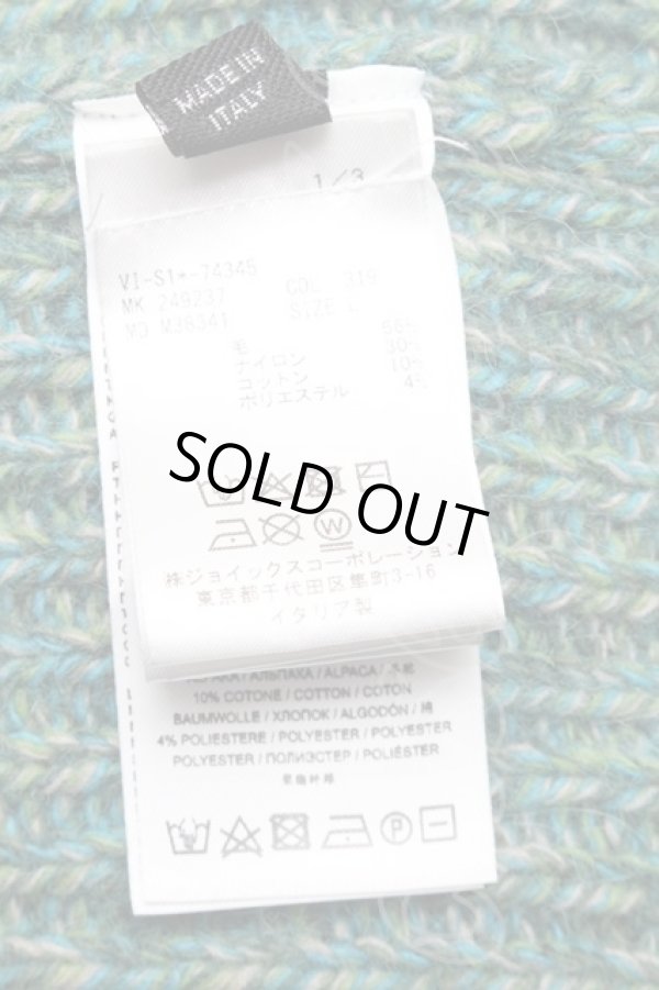 画像5: ヴィヴィアンウエストウッド 中古 / Half&Halfセーター  グリーンｘベージュ  S-25-11-30-028-to-AS-ZH (5)