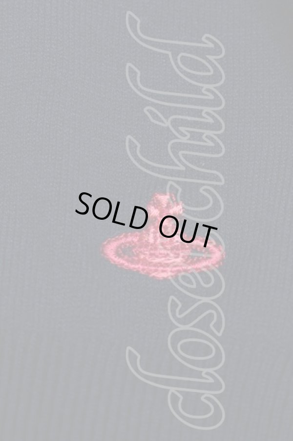 画像4: ヴィヴィアンウエストウッド 中古 / カラーオーブ刺繍カーディガン 3 黒  S-25-11-30-030-to-AS-ZS (4)