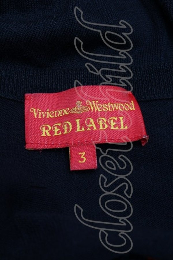 画像6: ヴィヴィアンウエストウッド 中古 / カラーオーブ刺繍カーディガン 3 黒  S-25-11-30-030-to-AS-ZS (6)