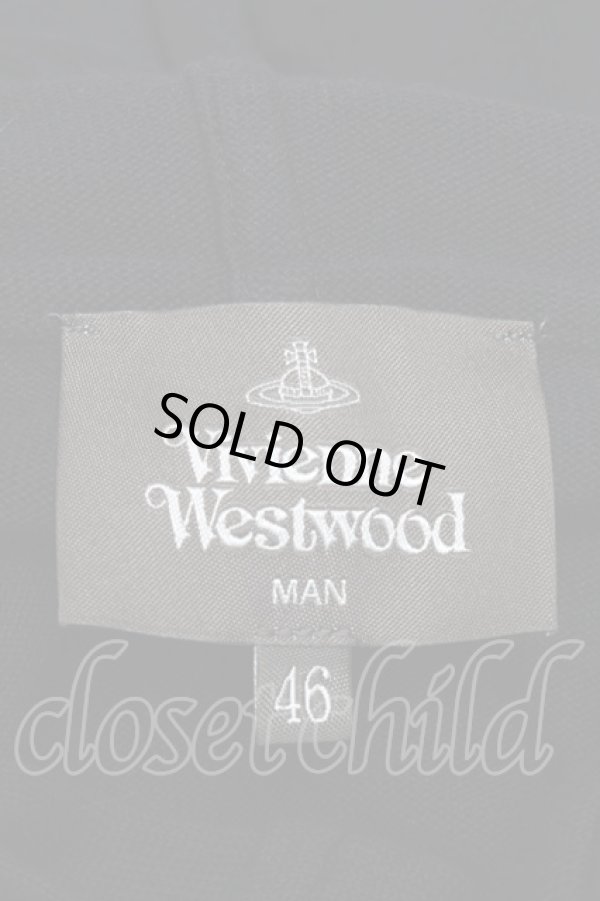 画像6: ヴィヴィアンウエストウッド 中古 / フーディーカーディガン 46 黒  S-25-11-30-032-to-AS-ZS (6)