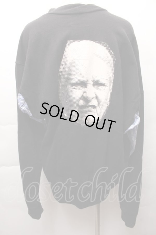 画像2: Worlds End 中古 / フェイスプリント切替スウェット S 黒  S-25-11-30-033-to-AS-ZS (2)