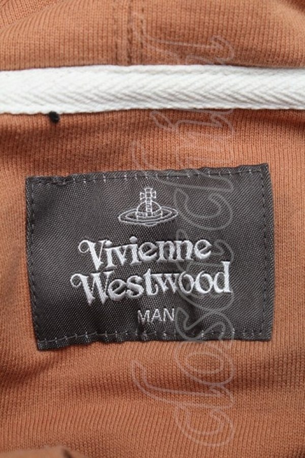 画像4: ヴィヴィアンウエストウッド MAN 中古 / オーブ刺繍パーカー  ブラウン  S-25-11-30-034-to-HR-ZS (4)