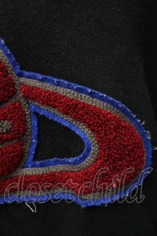 画像5: ヴィヴィアンウエストウッド 中古 / フェルトオーブスウェットワンピース o/s オフＸ黒  S-25-11-30-035-op-AS-ZS (5)