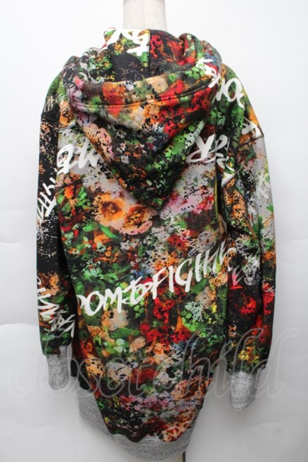 画像2: ヴィヴィアンウエストウッド 中古 / FREEDOM FIGHTERジップパーカー  マルチ  S-25-11-30-036-to-AS-ZS (2)