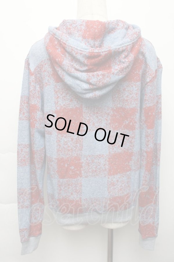 画像2: ANGLOMANIA 中古 / チェックパーカー 36 ブルーｘ赤  S-25-11-30-037-to-AS-ZS (2)