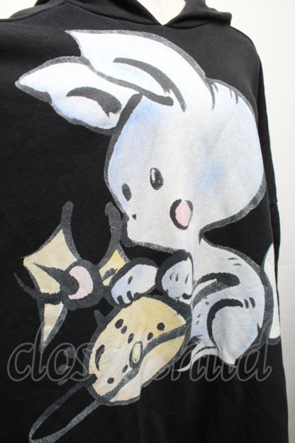 画像3: ヴィヴィアンウエストウッド 中古 / バニーハニーptパーカー  黒  S-25-11-30-038-op-AS-ZS (3)