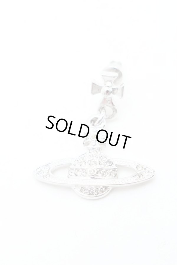 画像2: ヴィヴィアンウエストウッド 中古 / ミニバスレリーフドロップピアス  シルバー  S-25-11-30-001-er-AS-ZS (2)