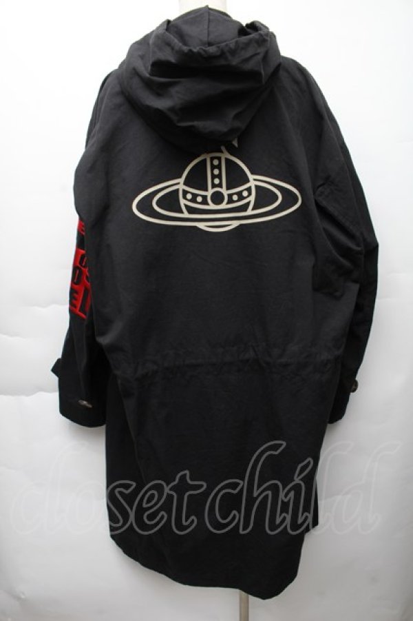 画像2: ヴィヴィアンウエストウッド MAN 中古 / BUY LESS CHOOSE WELL モッズコート  黒  S-25-11-30-041-co-AS-ZS (2)