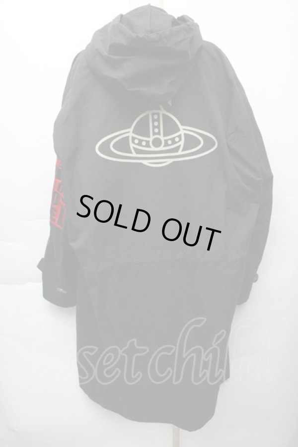 画像2: ヴィヴィアンウエストウッド MAN 中古 / BUY LESS CHOOSE WELL モッズコート  黒  S-25-11-30-041-co-AS-ZS (2)