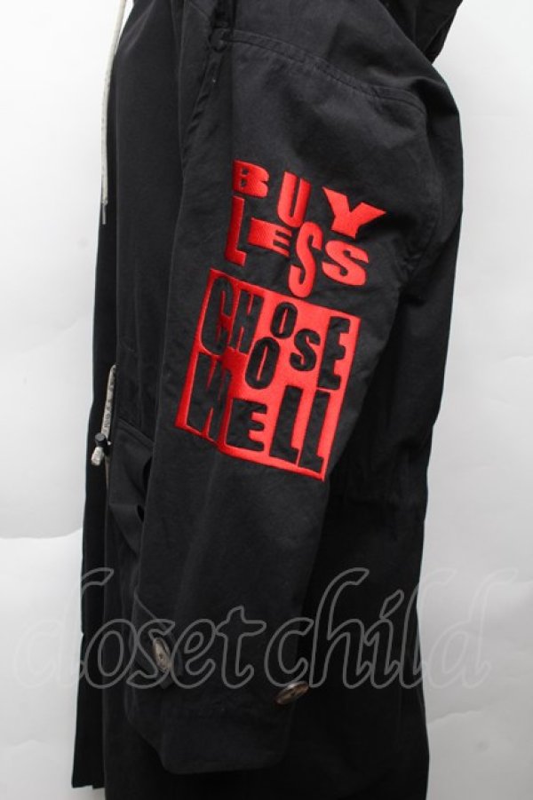 画像4: ヴィヴィアンウエストウッド MAN 中古 / BUY LESS CHOOSE WELL モッズコート  黒  S-25-11-30-041-co-AS-ZS (4)