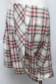 画像3: ヴィヴィアンウエストウッド 中古 / 変形チェックスカート 42 アイボリーｘレッドｘブルー  S-25-11-30-044-sk-HR-ZS (3)