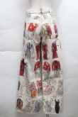 画像2: ヴィヴィアンウエストウッド 中古 / オーガニックコットンヘリンボンLine Up Print フレアパンツ 38 オフ  S-25-11-30-048-pa-AS-ZS (2)